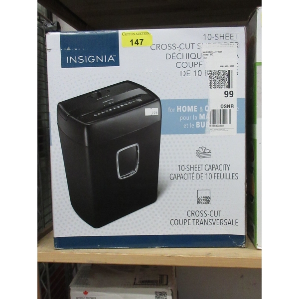 Insignia 10-Sheet Cross-Cut Paper Shredder