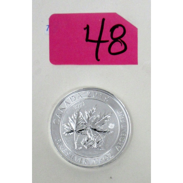 1.5 Oz .9999 Silver Canada Maple Leaf Forever 2019 Coin 