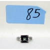 Image 1 : Mystic Topaz & Diamond Princess Cut Ring