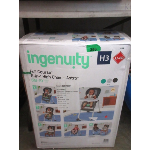 Ingenuity Full Course 6-in-1 High Chair - Astro