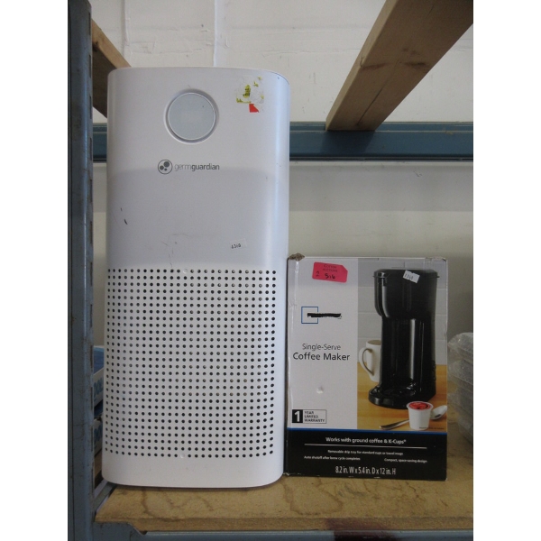 Germguardian Air Purifier & Mainstays Coffee Maker