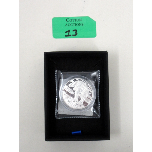 .9999 Silver 2014 Polar Bear $50 Coin 