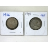 Image 2 : 6 Vintage Canadian 80% Silver 25¢ and 50¢ Coins