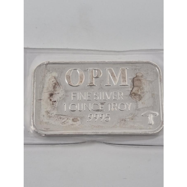 1 Oz .9995 Silver OPM Metals Bar 