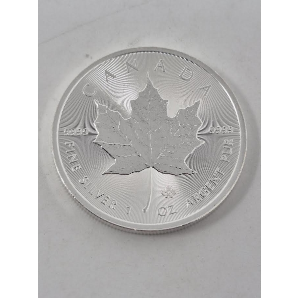 1 Oz .9999 Silver 2025 Canada Maple Leaf Coin
