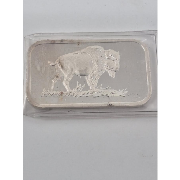 1 Oz .999 Silver Buffalo SilverTowne Mint Bar 