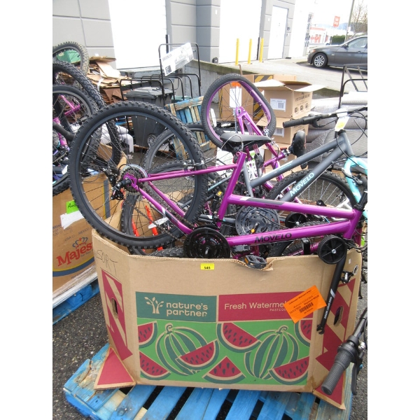 Skid of Assorted Bikes and Bike Parts