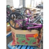 Image 1 : Skid of Assorted Bikes and Bike Parts