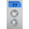 Image 1 : 2 x 1/2 Oz .999 Silver Sunshine Minting Rounds 