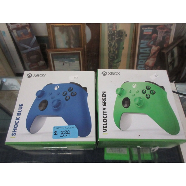Xbox Shock Blue & Velocity Green Wireless Controller