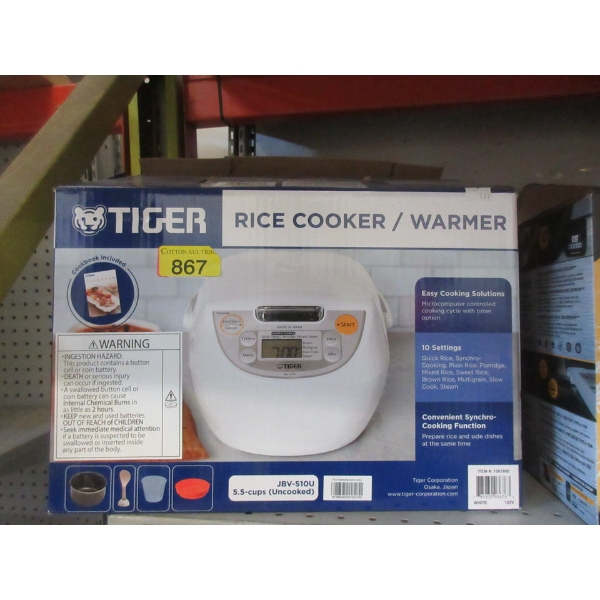 Tiger Rice Cooker/Warmer - Model: JBV-S10U