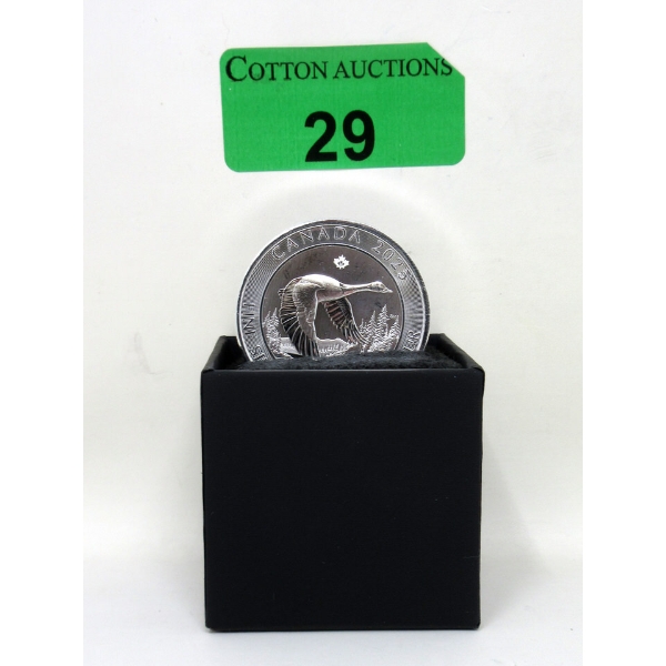 2 Oz .9999 Silver 2025 Canada Goose Coin 