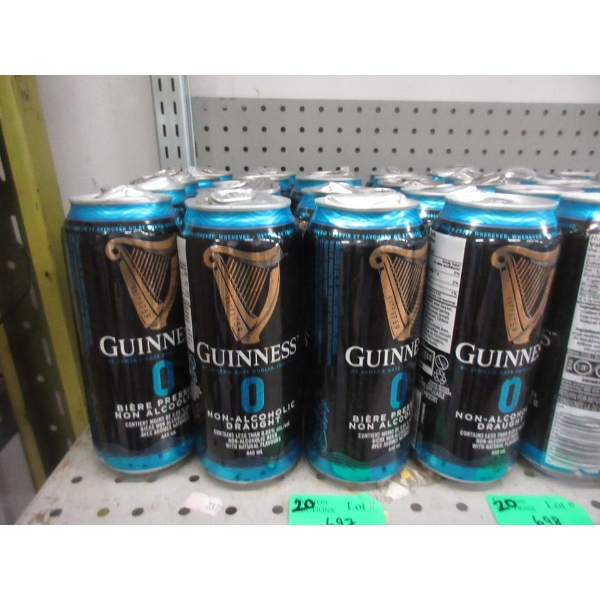20 Cans of Guinness Non-Alcoholic Draught Beer 