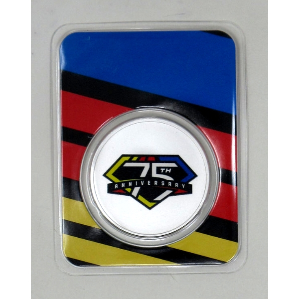 1 Oz .999 Silver 2023 NASCAR 75th Anniversary Round 
