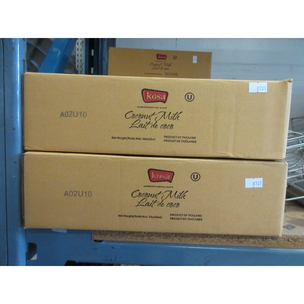 2 Cases of Kosa Canned Coconut Milk - 165 ml