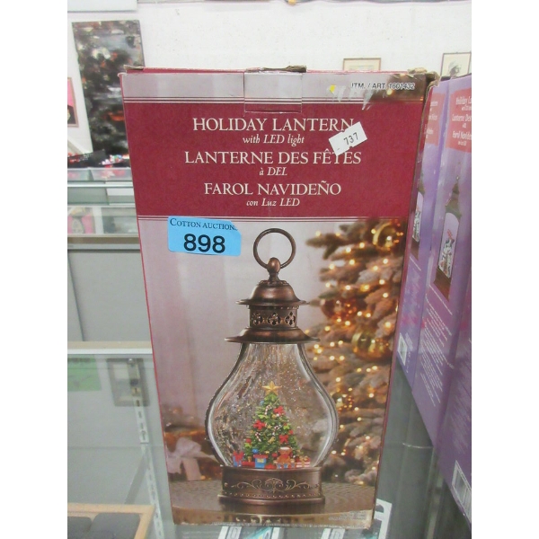 LED Illuminated Holiday Lantern - Battery Operated