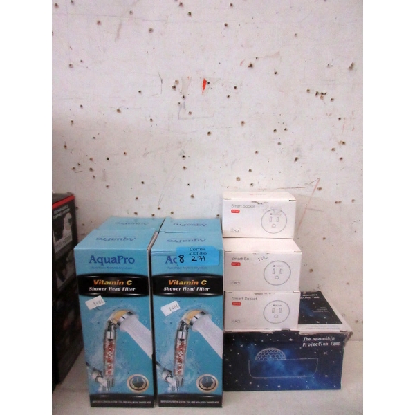 2 New Shower Head Filters & 6 New Smart Sockets