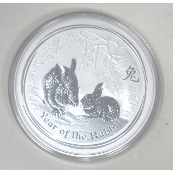 10 Oz .999 Silver 2011 Year of the Rabbit Coin 
