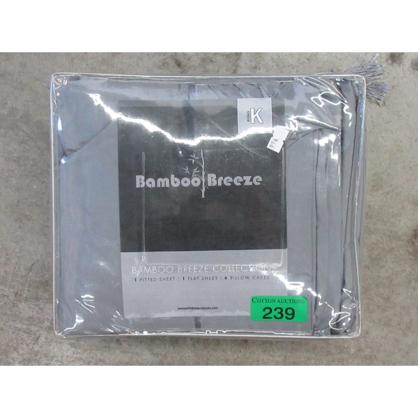 New King Size Bamboo Breeze 6 Piece Sheet Set