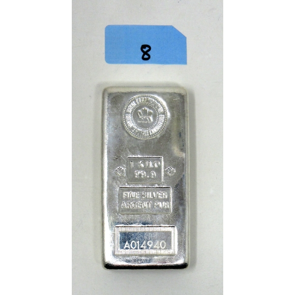 Canadian Mint 1 Kilo .999 Silver Bar  