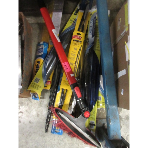 Windshield Brush & 10 Rainex Windshield Wipers