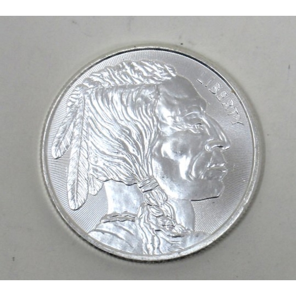 1 Oz Indigenous/Buffalo .999 Silver Round 