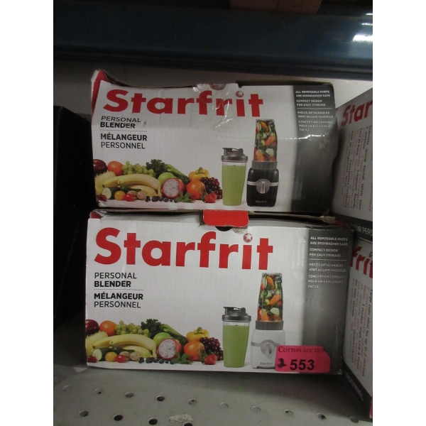 2 Starfrit Personal Blenders 