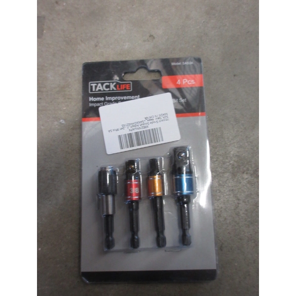 8 New Tacklife 4 Pcs. Socket Adaptor Extension Bits