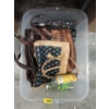 Image 1 : Tote of Purses, Puzzles and More - Preowned - As Is