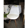 Image 1 : 2 Contemporary Resin Dining Chairs with Padded Seats
