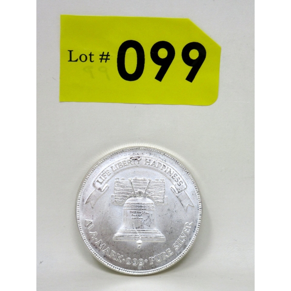 1 Oz .999 Silver Liberty Bell Round 