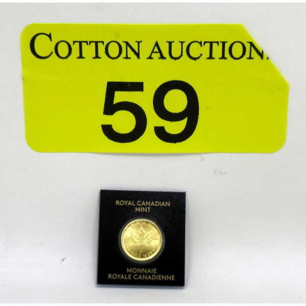 1 Gram .9999 Fine Gold 2023 Maple Leaf Coin 