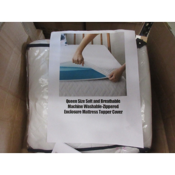 8 Queen Size Zippered Mattress Topper Covers