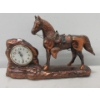 Image 1 : Vintage Cast Metal Western Metal Clock/Lamp