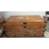 Image 1 : Vintage Teak Solid Wood Storage Chest on Casters