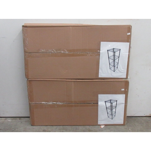 2 Comact 4 Level Storage Racks - Size Unknown