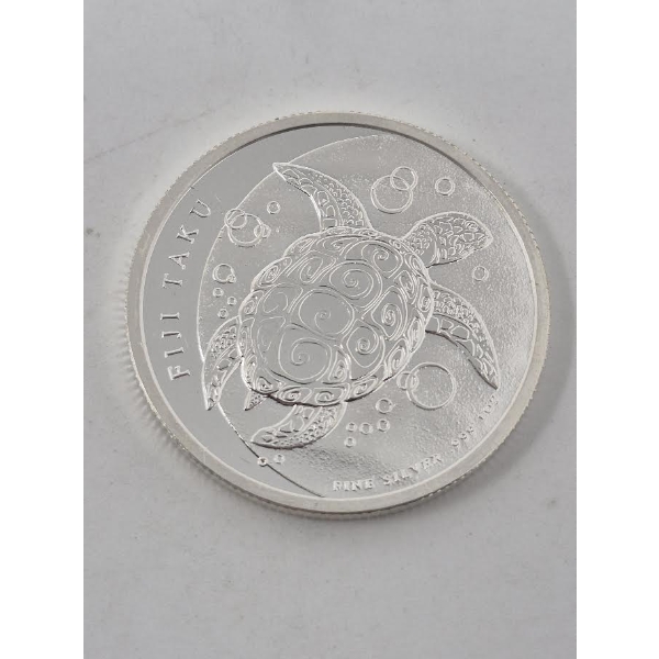 1 Oz .999 Silver 2013 Fiji Taku Turtle Coin