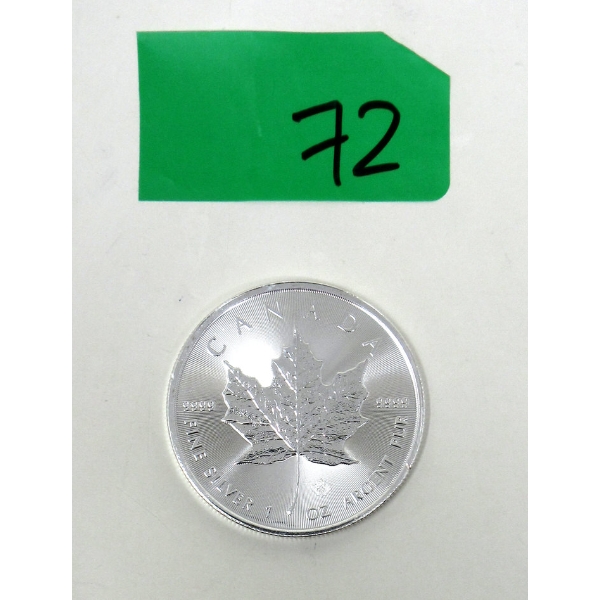 1 Oz .9999 Silver 2024 Maple Leaf Coin 