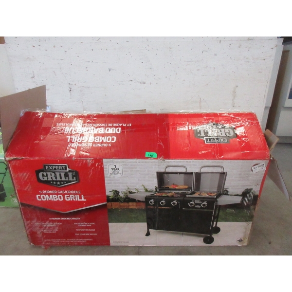 Expert Grill Duo 5-Burner Combo Grill/Griddle