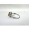 Image 3 : Citrine & Diamond Ring set in Sterling Silver 