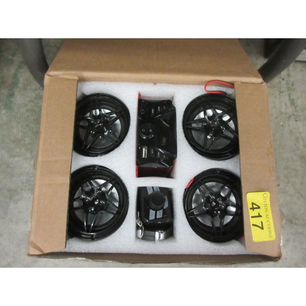 New 12V 4 Channel UTV ATV Speaker 