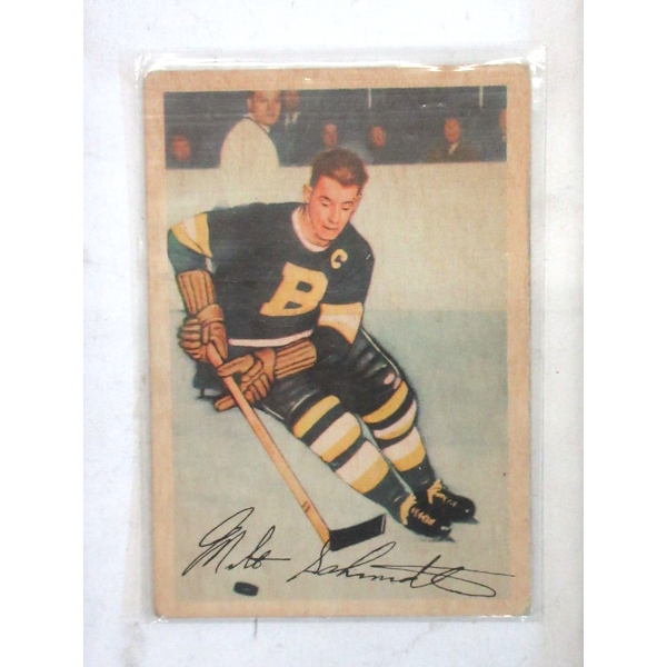 1953 Parkhurst #92 Milt Schmidt Hockey Card
