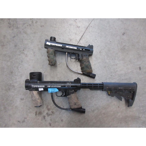 2 Tippmann 98 Custom Paintball Guns 
