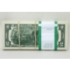 Image 2 : 100 x $2 USD Uncirculated Sequential Numbered Federal Reserve Bundle 
