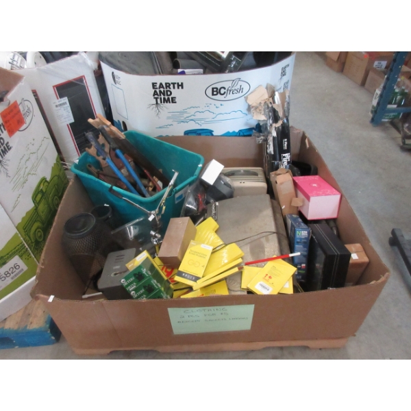 Skid of Assorted New and Preowned Goods