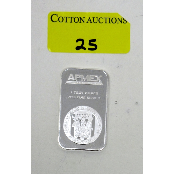 1 Oz .999 Silver APMEX Eagle Motif Bar 