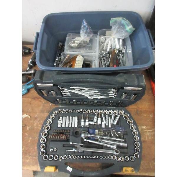 Mastercraft Socket & Wrench Set & Tote of Tools