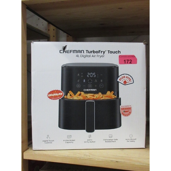Chefman TurboFry Touch 4L Digital Air Fryer