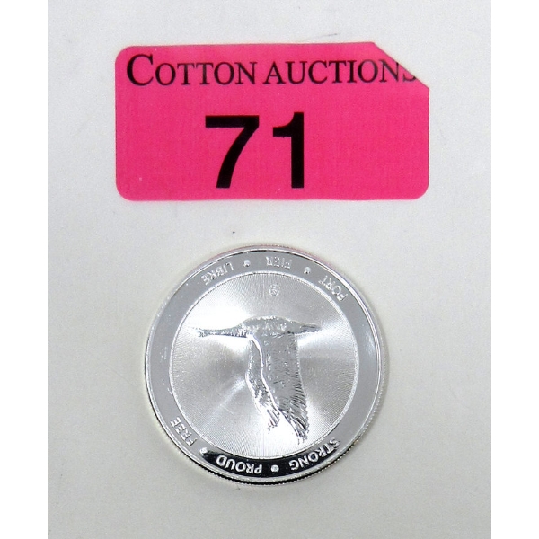 1 Oz .9999 Silver 2017 150th Strong-Proud-Free Round