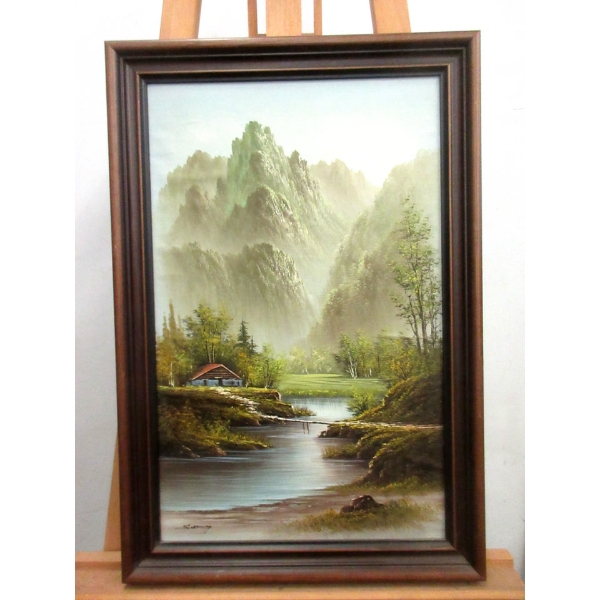 Original Signed Landscape Oil Painting 